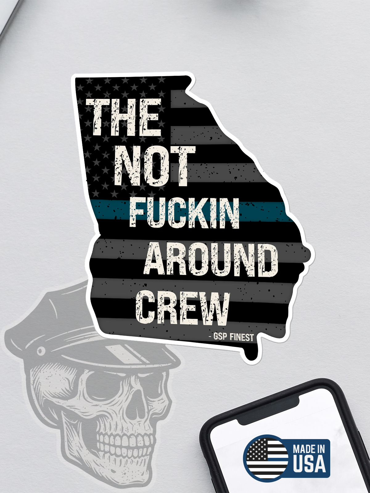 The Not F***in Around Crew Sticker